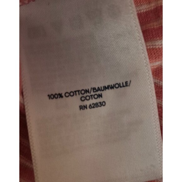 Lands' End Pink Striped Oversize 100% Cotton Boxy Top 2X EUC - Picture 7 of 7